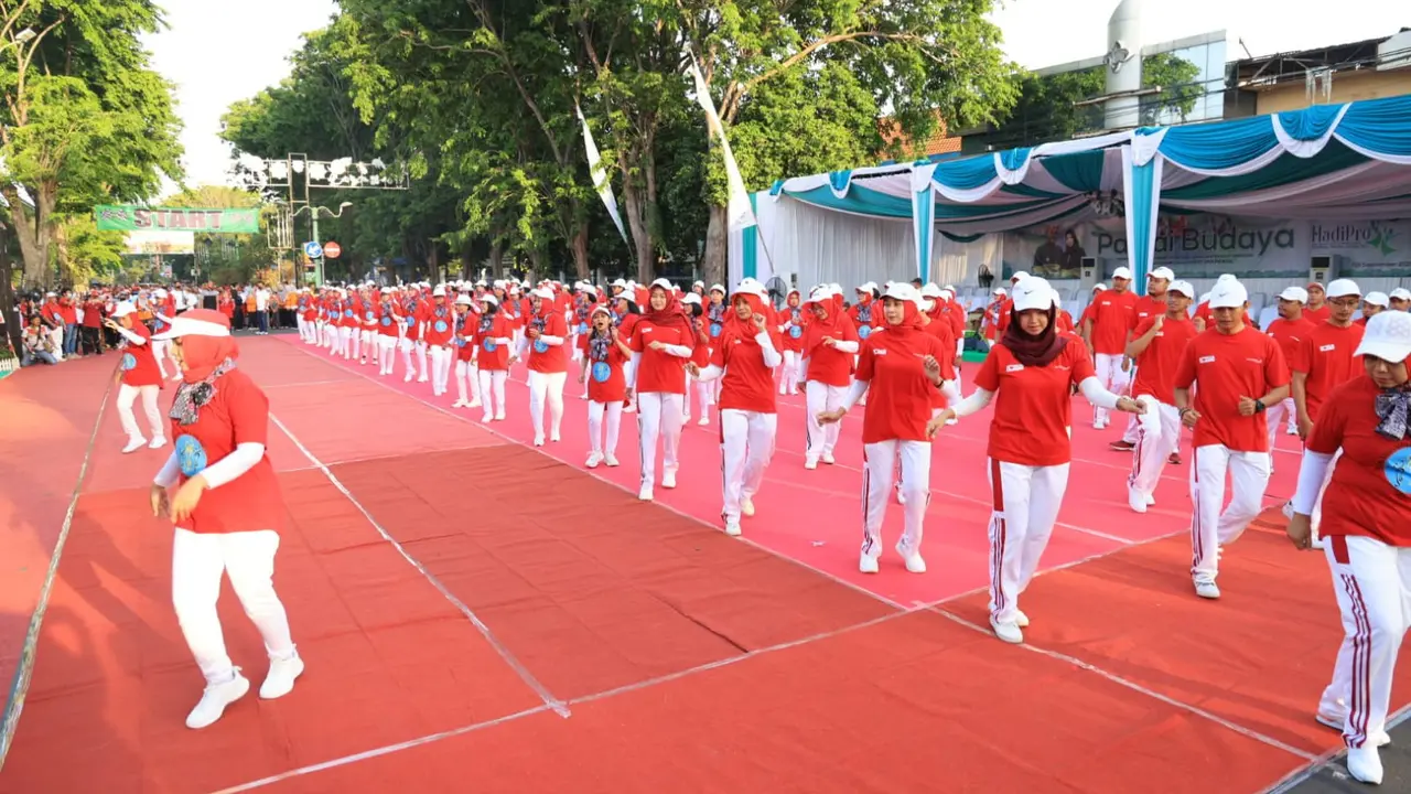 Senam Senioret Global D’uld  di Kota Probolinggo Meriahkan Hari Jadi ke 663 Kota Probolinggo (Istimewa)