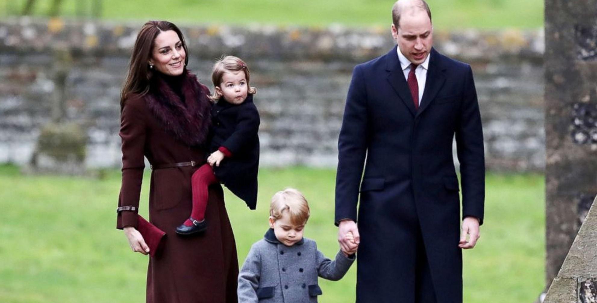 Pangeran William dan Kate Middleton bersama dua anak mereka, Pangeran George dan Putri Charlotte (Andrew Matthews/AP Photo)