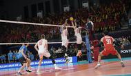 Jakarta Bhayangkara Presisi menembus babak Grand Final AVC Men’s Champions League 2026 setelah mengalahkan wakil Korea Selatan, Hyundai Capital Skywalkers, dengan skor telak 3-0 di GOR Terpadu Ahmad Yani, Pontianak, Kalimantan Barat, Sabtu (16-5-2026). (Foto: Istimewa)
