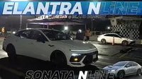Hyundai Sonata N Line Kalahkan Elantra N Line, Lanjut Libas Subaru WRX di Drag Race