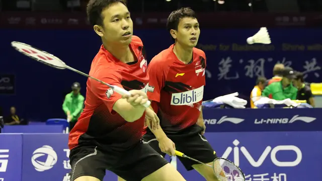 Ganda putra Indonesia Hendra Setiawan/Mohammad Ahsan