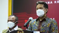 Menteri Kesehatan RI Budi Gunadi Sadikin memberikan keterangan pers usai rapat terbatas di Istana Kepresidenan Jakarta, Senin (31/5/2021). (Humas Sekretariat Kabinet)