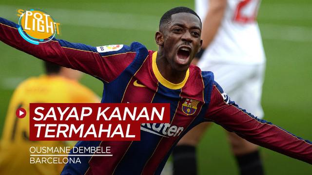 Berita video spotlight kali membahas tentang empat pemain sayap kanan termahal di dunia, salah satunya ialah pemain Barcelona.