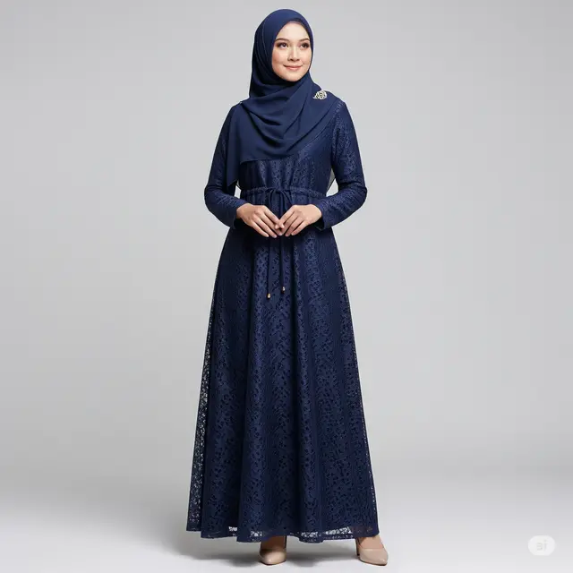9 Baju Pesta Gamis Brokat Modern untuk Wanita Usia 40 ke Atas: Busana Pesta yang Anggun dan Elegan