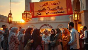 arti marhaban ya ramadhan ©Ilustrasi dibuat AI