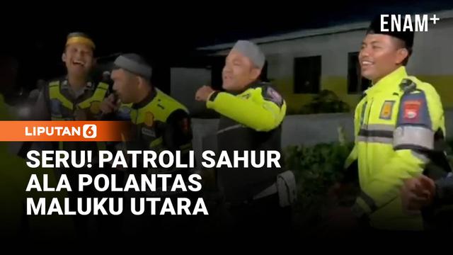 Tradisi membangunkan sahur saat Ramadan tidak hanya dilakukan warga, tetapi juga oleh aparat kepolisian. Puluhan personel Polisi Lalu Lintas Polres Halmahera Tengah, Maluku Utara, berkeliling kota hingga kawasan permukiman untuk membangunkan warga sa...