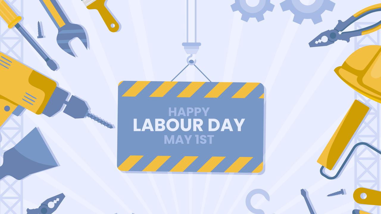 Ilustrasi Hari Buruh 1 Mei atau May Day.(Photo Copyright by Freepik)