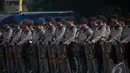 Sebanyak 24.815 personel diturunkan untuk mengamankan pelantikan Presiden dan Wapres pada 20 Oktober 2014, Jakarta, Kamis (16/10/2014) (Liputan6.com/Faizal Fanani)