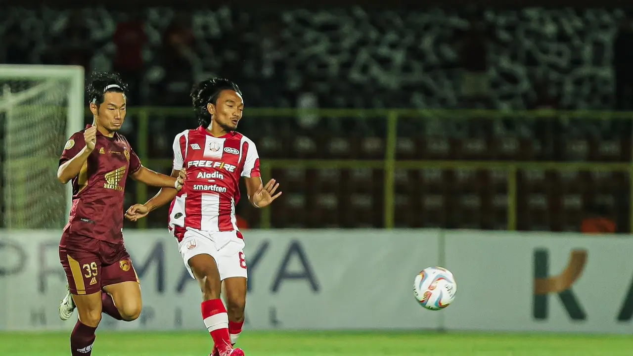Taufiq Febriyanto dan Kenzo Nambu - PSM Makassar Vs Persis Solo di BRI Liga 1 2023/2024