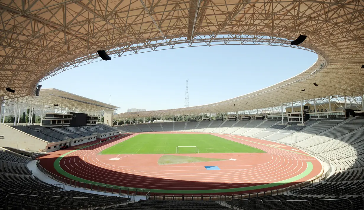 Stadion yang berpusat di Kota Baku, Azerbaijan ini merupakan markas dari Tim Nasional Azerbaijan dan Qarabag FK di Liga Champions atau Liga Europa. (AFP/Tofik Babayev)