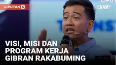 Cawapres nomor urut 02 Gibran Rakabuming Raka mendapat giliran perdana menyampaikan visi, misi dan program kerja di acara debat cawapres Jumat (22/12) malam.