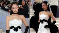 Pesona Jennie Blackpink untuk Pertama Kalinya Hadir di Met Gala, credit: Twitter @21metgala &amp; Vogue