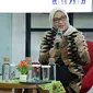 Menaker Ida Fauziyah dalam sambutan acara penyerahan SKKNI Bidang Perfilman di Innovation Room, Kemnaker, Jakarta, Selasa (7/7/2020).