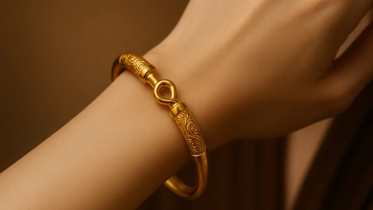 model gelang pipa motif ukiran etnik