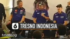 Valentino Rossi didapuk pembawa acara untuk menyapa fans dengan menggunakan bahasa Jawa.