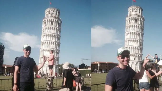 [Bintang] Epic! 7 Foto Cowok Iseng di Menara Pisa Ini Bikin Kamu Elus Dada