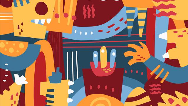 Ilustrasi aliran kubisme