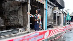 Lebih dari 100 kios penjualan hewan rusak. (Chanakarn Laosarakham/AFP)