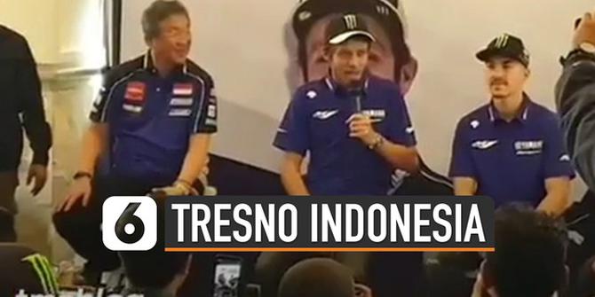 VIDEO: Gunakan Bahasa Jawa, Valentino Rossi: Aku Tresno Indonesia