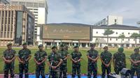 KSAD Jenderal TNI Dudung Abdurachman saat memberikan keterangan pers di Mabes TNI AD, Jakarta. (Liputan6.com/Yopi Makdori)