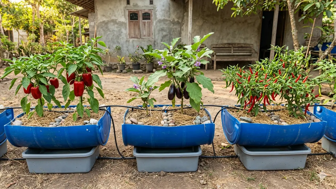 Model Kebun Buah yang Tidak Boros Air