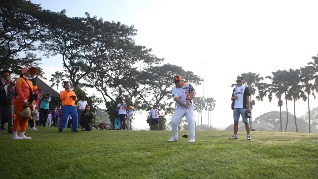 Turnamen golf HDCI Jatim berhadiah Rp 2 miliar. (Dian Kurniawan/Liputan6.com)