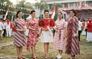 10 Ide Dress Batik Tema Kemerdekaan 17 Agustus 1945 HUT RI Ke-81, Elegan dan Memukau