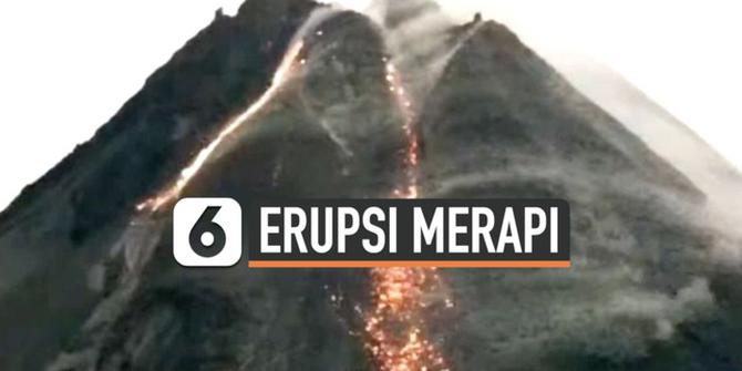VIDEO: Dua Kubah Merapi Luncurkan Lava Pijar Hingga Sejauh 1,2 KM