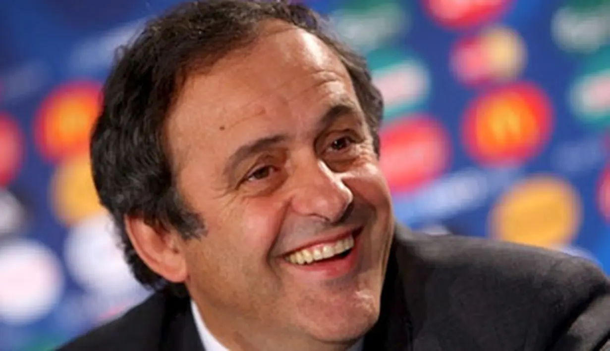 UEFA president Michel Platini speaks during a press conference on June 6, 2008 in Basel, on the eve of the opening game Switzerland vs Czech Republic for the Euro 2008 tournament hosted by Switzerland and Austria from June 7 to 29. AFP PHOTO VALERY HACHE.