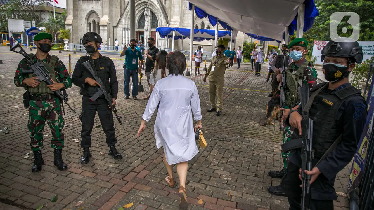 Pengamanan Gereja Katedral Jakarta Diperkuat Jelang Paskah
