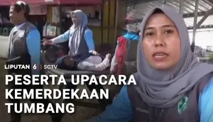 Peserta Upacara Kemerdekaan Tumbang