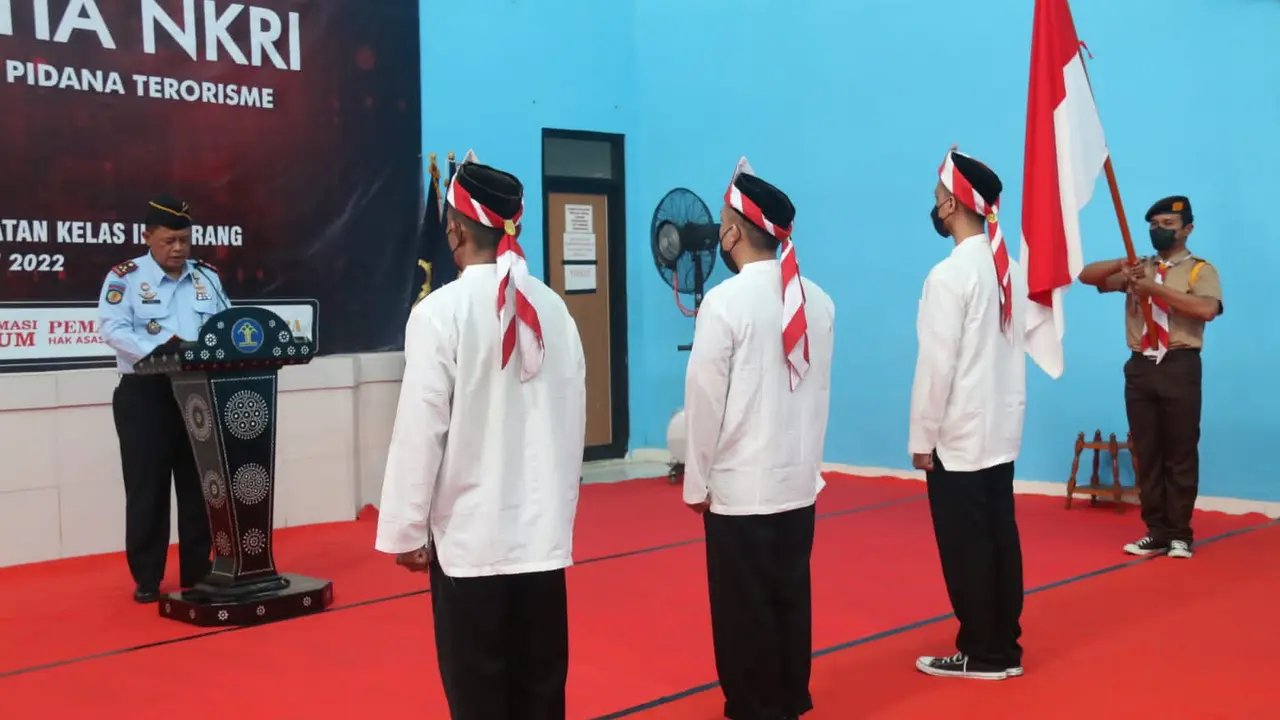 Tiga Napi Terorisme Ikrarkan Kembali Setia Ke NKRI. (Senin, 20/06/2022). (Dokumentasi Lapas Kelas IIB Serang).