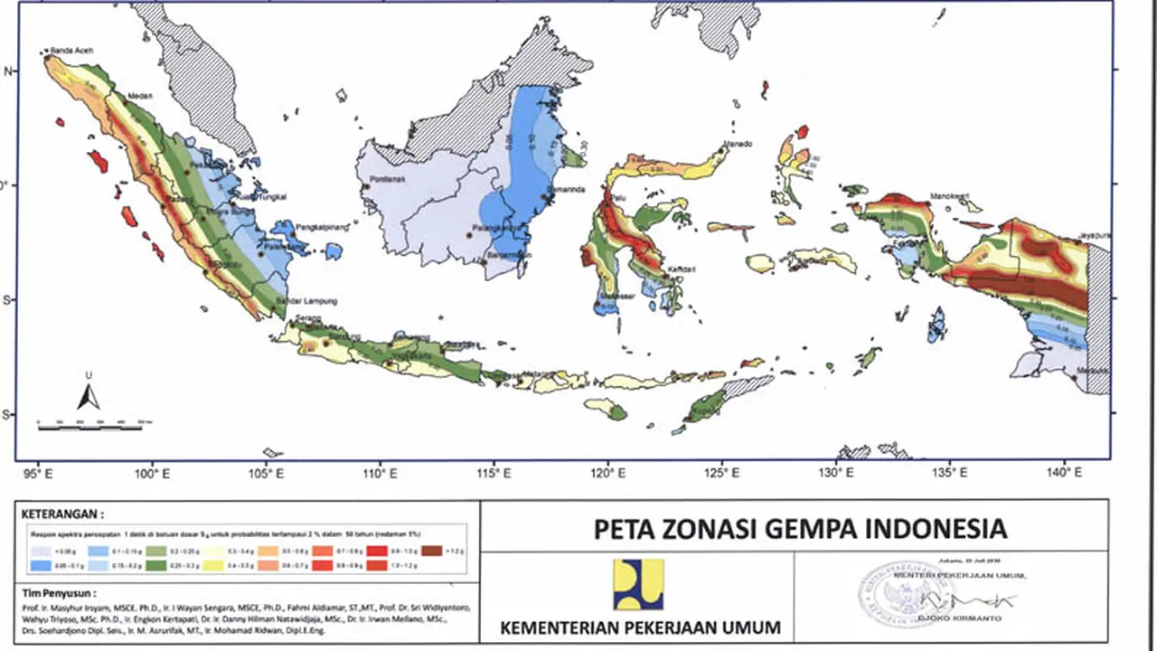 Mengenal Peta Zonasi Gempa Bumi Indonesia