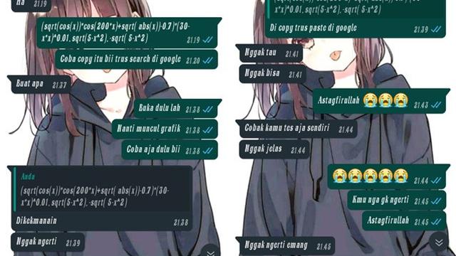 6 Chat Nyatakan Cinta Lewat Rumus Matematika Ini Bikin Senyum Sambil Mikir