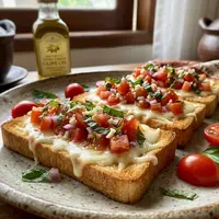 Resep Bruschetta Pakai Roti Tawar (AI generated)
