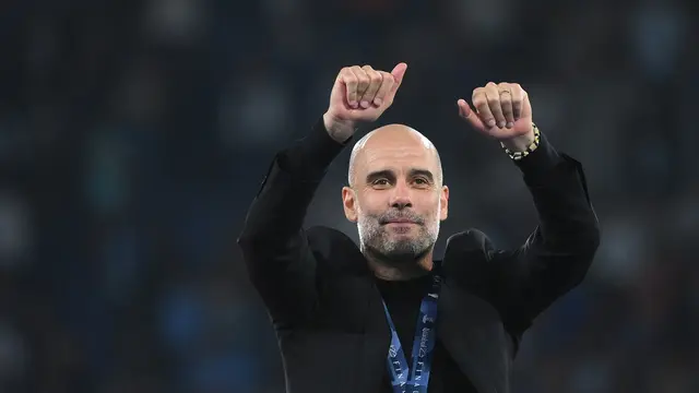 Pep Guardiola bawa Manchester City juara Liga Champions 2022/2023.
