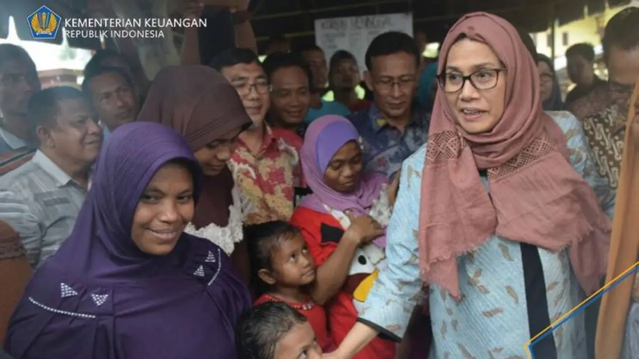 Gaya Menteri Keuangan Sri Mulyani tampil berjilbab di Aceh (Foto: Kementerian Keuangan Republik Indonesia)