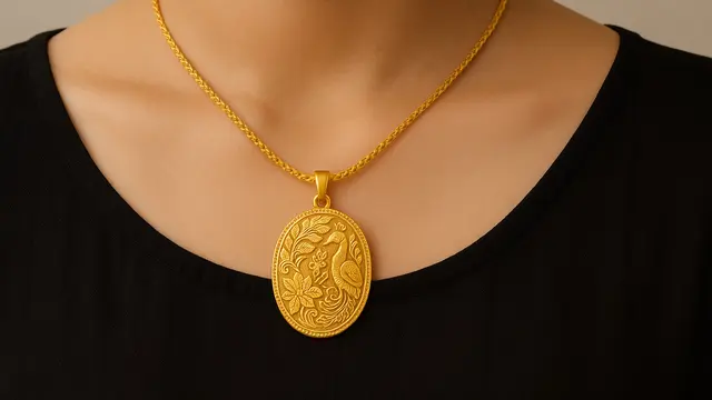 Model Kalung Emas 22 Karat 5 Gram/ Ilustrasi oleh AI
