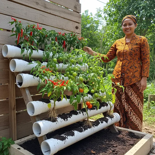 Edible Garden dari Pipa PVC