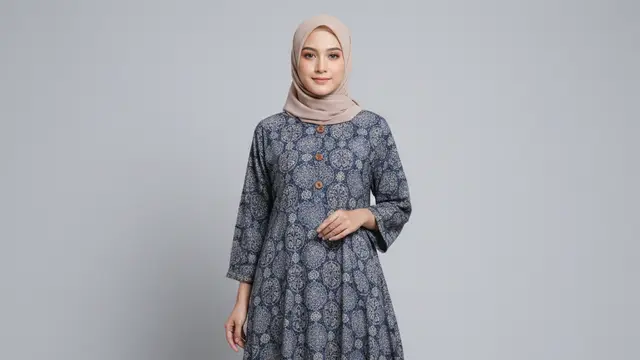 Model Gamis Batik Flowy Kain Ringan untuk Aktivitas Harian yang Stylish. Gemini