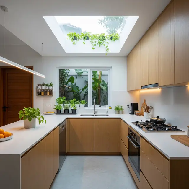 Desain Dapur Sudut Belakang Rumah Ukuran 3x3 Meter