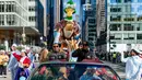 Beberapa karakter kartun seperti anjing beagle, Snoopy, hingga Spongebob Squarepants dan siput peliharaannya, Gary. (AP Photo/Peter K. Afriyie)