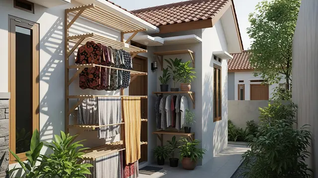 Inspirasi Tempat Jemur dengan Jalur Angin Alami/Gemini AI