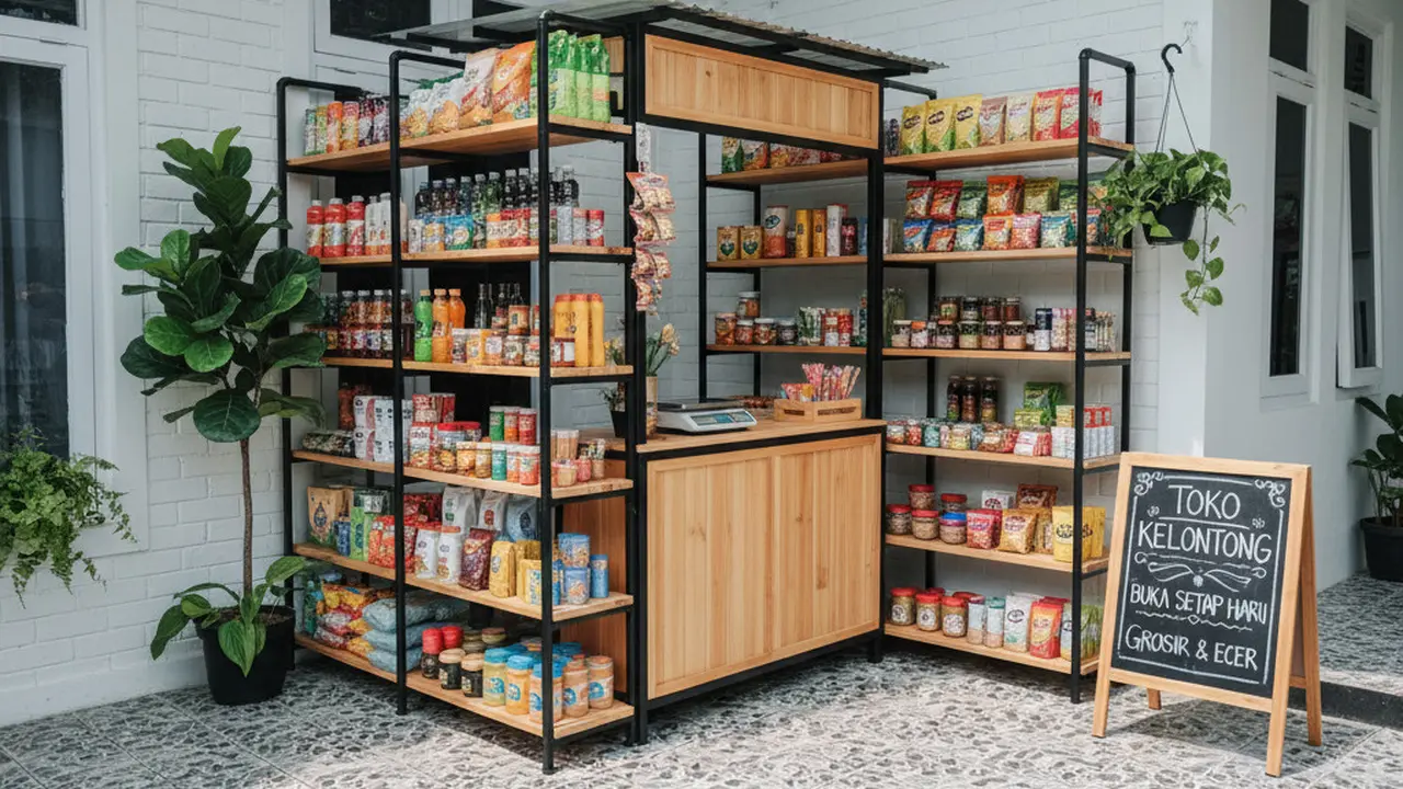 Inspirasi Desain Kios Mini di Teras Rumah