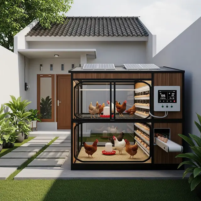 9 Model Kandang Ayam Modern dengan Sistem Buka Tutup Otomatis, Tingkatkan Efisiensi