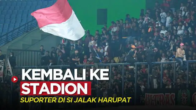 Berita video atmosfer suporter di Stadion Si Jalak Harupat saat laga Timnas Indonesia bermain imbang 0-0 kontra Bangladesh, Rabu (1/6/2022) malam hari WIB.