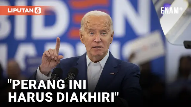 PENGUNJUK RASA PRO-PALESTINA MENGINTERUPSI PIDATO JOE BIDEN DI DETROIT