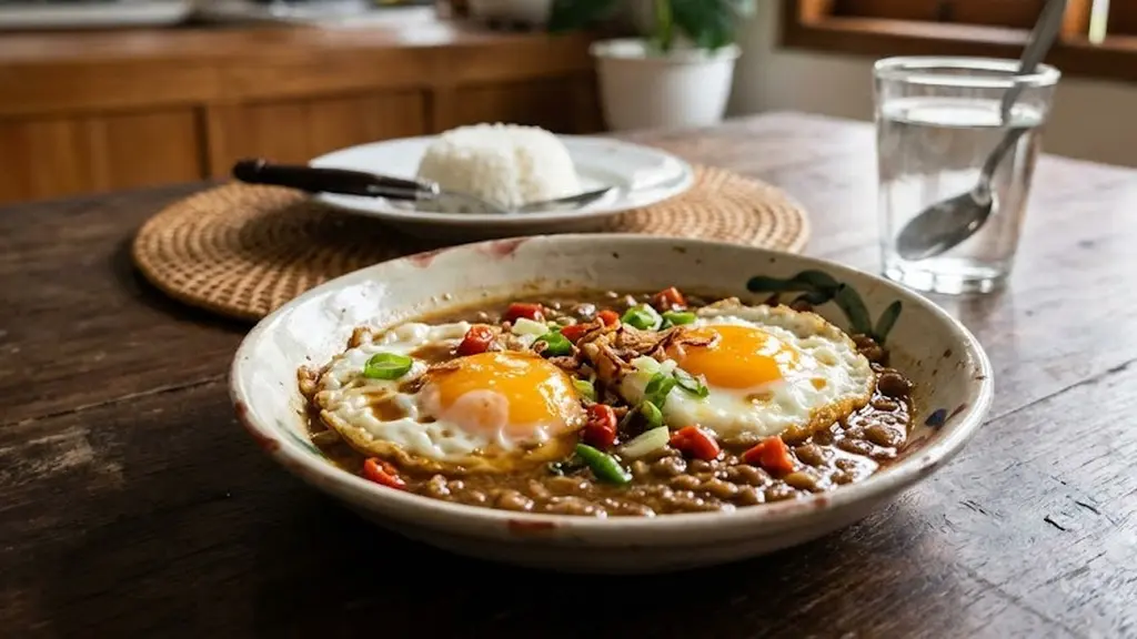 Resep Telur Ceplok Masak Tauco (AI Generated)