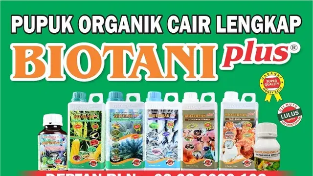 Pupuk biotani plus resmi berizin deptan pada bulan September 2020 (Liputan6.com/ Eka Hakim)