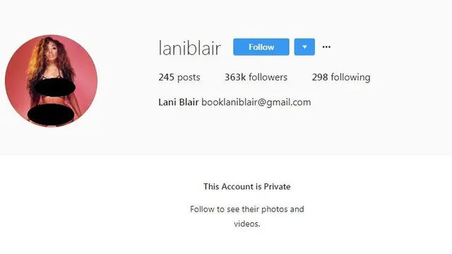 Instagram Lani Blair